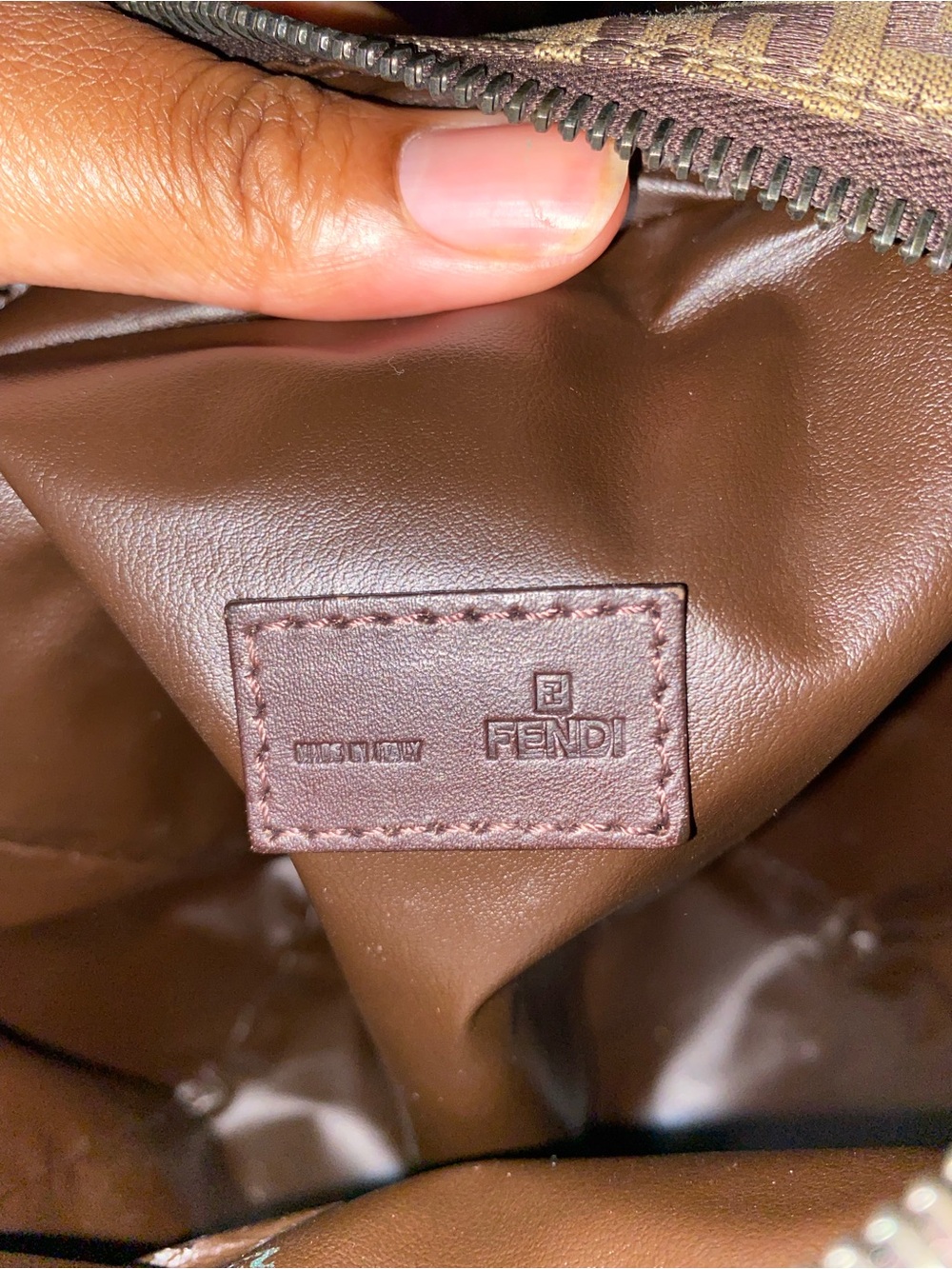 Authentic Vintage Fendi Mini Zucca Monogram Handbag - Picture 8 of 8